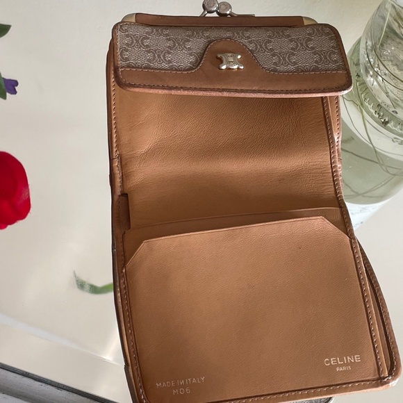VINTAGE Celine Macadam Short Wallet  Made in Italy - Picture 7 of 14